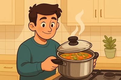 معنی کامل ضرب المثل آش را با جاش بردن + انشا و داستان