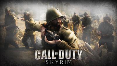 عجیب‌ترین ماد تاریخ؛ قیمه‌های Call of Duty در ماست Skyrim - گیمفا