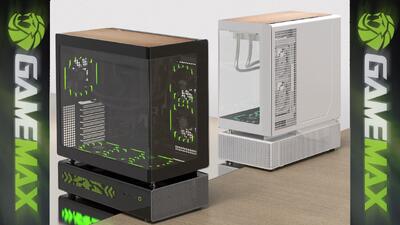 رونمایی GAMEMAX از کیس کامپیوتر N90 با طراحی دو محفظه‌ای و نمایشگر ماتریس LED