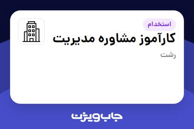 استخدام کارآموز مشاوره مدیریت در سازمانی فعال در حوزه خدمات سازمانی / مشاوره مدیریت