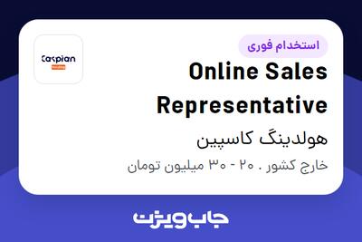استخدام Online Sales Representative در هولدینگ کاسپین