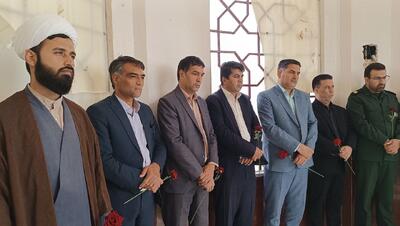 غباروبی مزار شهدای گمنام شهرستان مرزی خواف