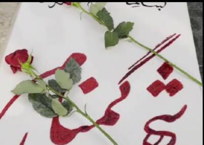 غبارروبی قبور مطهر شهدای شهر سیراف