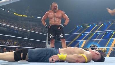 خلاصه بازی جان سینا و براک لزنر در رویداد رسل‌ پالوزا WWE؛ هیولا بار دیگر اسطوره را تحقیر کرد - پارس فوتبال