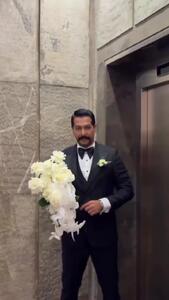 فیلم/ پشت صحنه  میکاپ عروسی و آماده شدن متین ستوده با لاکچری ترین برند لوازم آرایش به سبک سلطنتی/ مبارک این زوج جذاب باشه!