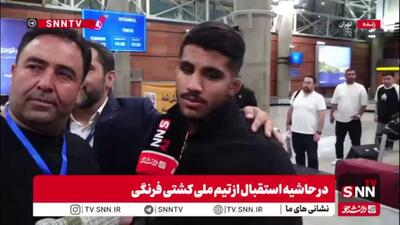فرخی: هدفم طلای المپیک است / با دعای مردم، اولین مسابقه جهانی‌ام را با طلا به پایان رساندم