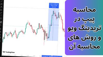 محاسبه پیپ در تریدینگ ویو - ابزار ماشین حساب پیپ فارکس +۷۰ دارایی