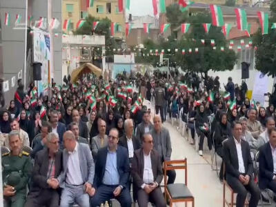 همخوانی سرود «ای ایران» دانش‌آموزان‌گرگانی در اول مهر