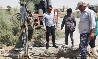 اصلاح و توسعه شبکه آبرسانی در روستای مال قائد گناوه