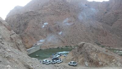 آیین افتتاح سد سیرمند در شهرستان‌ حاجی آباد
