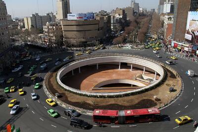 دیوارنگاره جدید میدان ولیعصر +عکس