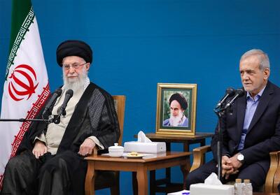 دیدار پزشکیان با امام خامنه‌ای پیش از عزیمت به نیویورک - تسنیم