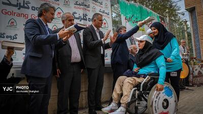 مراسم بدرقه تیم ملی پارادوومیدانی به مسابقات قهرمانی جهان هند