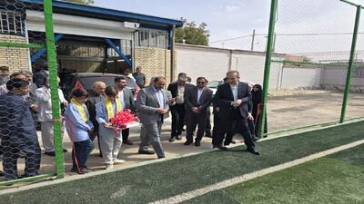 زنگ آغاز سال تحصیلی و افتتاح هنرستان تخصصی مکانیک درمنطقه کم‌برخوردار نیشابور + عکس