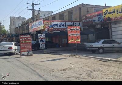 عکس/ پیاده‌روهای یاسوج در اشغال اصناف؛ قانون کجا اجرا می‌شود؟