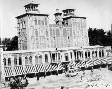 درب ورودی شمس العماره از ناصرخسرو دوره قاجار (عکس)