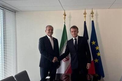 دیدار پزشکیان و مکرون در حاشیه مجمع عمومی سازمان ملل