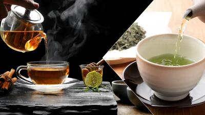 فرق بین چای سیاه و چای سبز چیست؟ بررسی با جدول مقایسه ای