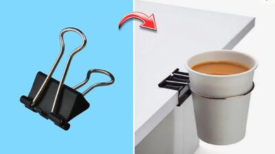 آموزش ۱۸ ترفند کاربردی با گیره کاغذ از نظم تا خلاقیت