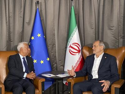 دیدار و گفت‌وگوی پزشکیان و رئیس شورای اروپایی در نیویوک