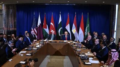 دیدار ترامپ با سران برخی از کشورهای عربی-اسلامی