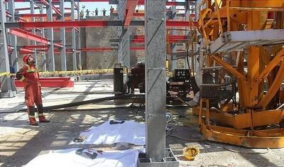 مرگ دلخراش 2 کارگر در حادثه آوار شدن سوله کارخانه شیراز