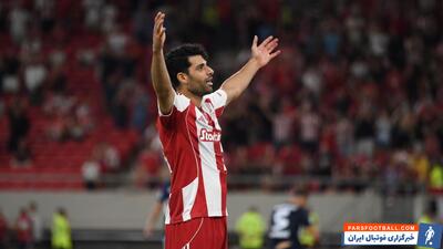 مهدی طارمی در ترکیب المپیاکوس مقابل آستراس تریپولی در جام حذفی یونان