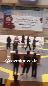 جنجال باورنکردنی در لیگ تکواندوی زنان! + فیلم زد و خوردی که پخش شد!