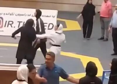 جنجال باورنکردنی در لیگ تکواندوی زنان!