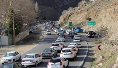 ترافیک سنگین در جاده‌های منتهی به استان مازندران