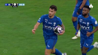گل اول الهلال به الاخدود (مارکوس لئوناردو)