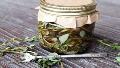 طرز تهیه ترشی خرفه