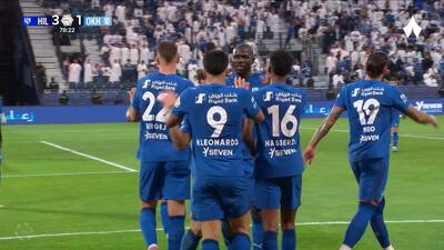 گل سوم الهلال به الاخدود (دبل مارکوس لئوناردو)