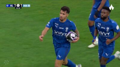 گل اول الهلال به الاخدود (مارکوس لئوناردو)