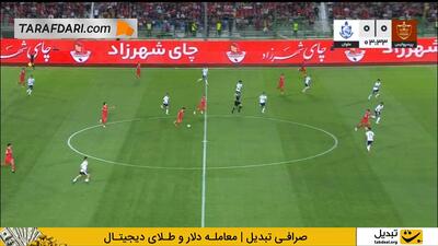 فرصت‌سوزی خدابنده لو مقابل دروازه ملوان (پرسپولیس 0-0 ملوان) - پارس فوتبال
