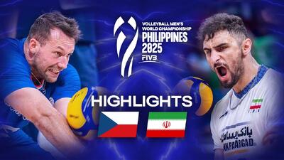 خلاصه بازی والیبال ایران 1-3 جمهوری چک ( والیبال قهرمانی جهان ۲۰۲۵) - پارس فوتبال