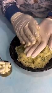 توپک پنیری خوشمزه و کشدار + فیلم