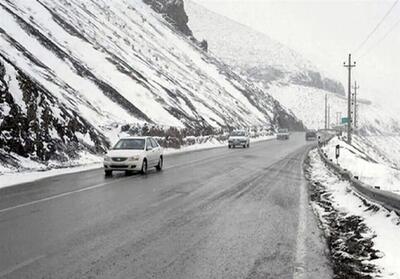 برف ارتفاعات بلده مازندران را سفیدپوش کرد - تسنیم