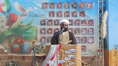 گرامیداشت هفته دفاع مقدس و بازگشایی مدارس در آموزشگاه حضرت زینب کبری (س) شهر فیروزه