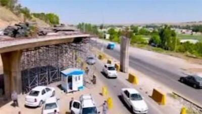 ساخت تقاطع غیرهمسطح ورودی دانشگاه زنجان با کندی پیش می‌رود
