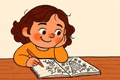 تزئین دفتر مشق از حوصله‌سررفتگی تا هنرنمایی!