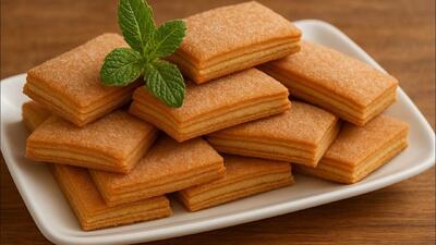 بیسکویت های سریع و آسان تنها با ۴ مواد اولیه، در دهان آب می شوند !