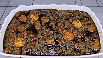 آموزش کامل قورمه سبزی اصیل و جا افتاده با تمام توضیحات | راز روغن سیاه روی قرمه