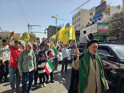 راهپیمایی جمعه «خشم و نصر» در مشهد مقدس برگزار شد