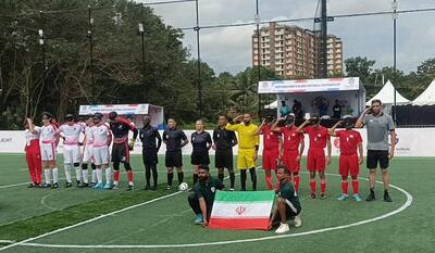 جام جهانی فوتبال نابینایان| تساوی ایران مقابل انگلیس در دیدار دوم