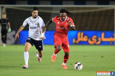 عکس ؛ دریبل های تیوی بیفوما ، بازیکن پرسپولیس روی مخ مدافعان ملوان