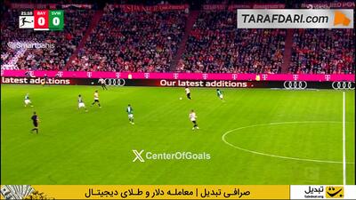 برخورد اتفاقی توپ به پای لوئیس دیاز و گل اول بایرن مونیخ به وردربرمن (بایرن مونیخ 1-0 وردربرمن) - پارس فوتبال