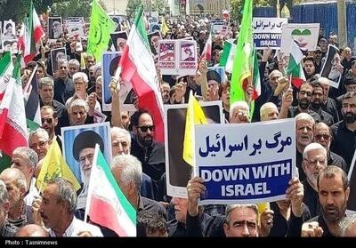 راهپیمایی پرشور جمعه‌های خشم در قم؛ مردم‌ یکصدا علیه آمریکا و رژیم صهیونیستی - تسنیم
