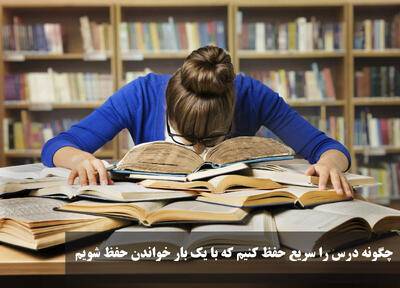چگونه درس را سریع حفظ کنیم که با یک بار خواندن حفظ شویم و از یادمان نرود؟