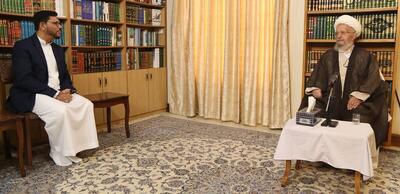 دیدار رئیس فدراسیون  خوجه های اثنی عشری  با آیت الله مکارم شیرازی